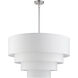 Manorwood 8 Light 35 inch Brushed Nickel Pendant Chandelier Ceiling Light