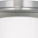 Astoria 1 Light 5 inch Brushed Nickel Flush Mount Ceiling Light