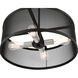 Industro 4 Light 20 inch Black with Brushed Nickel Accents Chandelier Ceiling Light