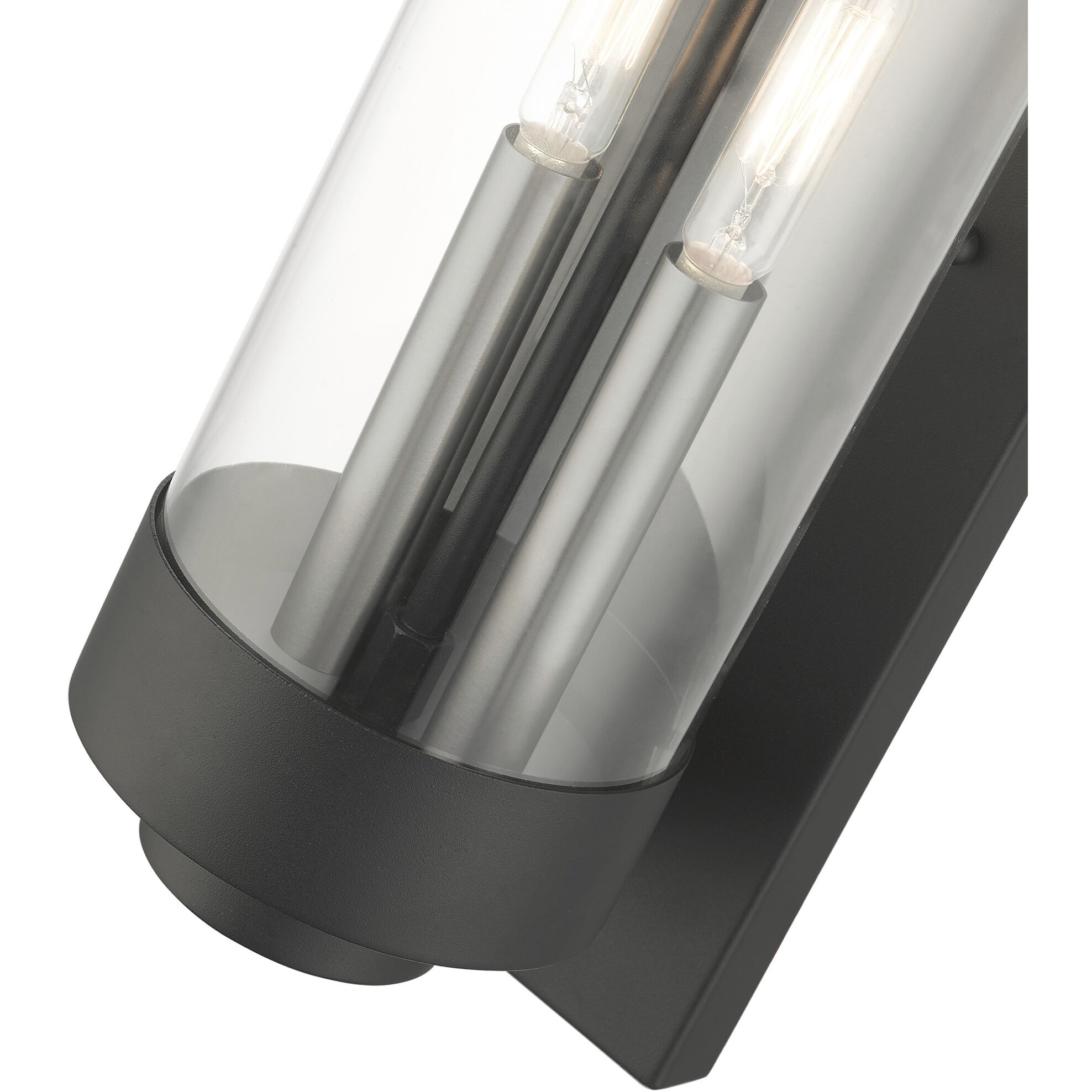 Hillcrest 2 Light 16 inch Textured Black Outdoor Wall Lantern