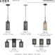 Twinewell 1 Light 5.13 inch Black Mini Pendant Ceiling Light