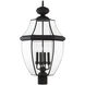 Monterey 4 Light 29 inch Black Outdoor Post Top Lantern