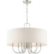 Blossom 7 Light 24 inch Brushed Nickel Pendant Chandelier Ceiling Light