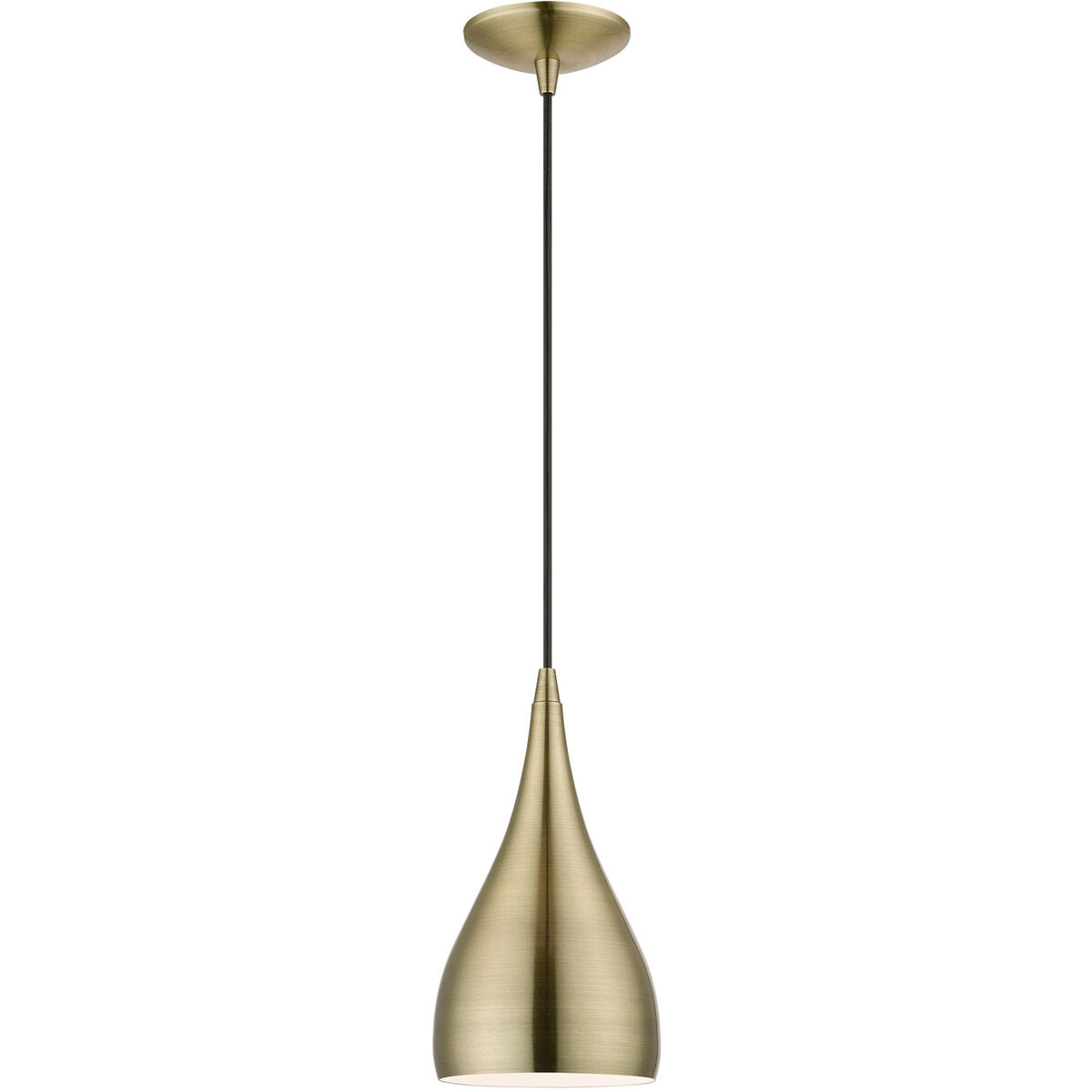 Amador 1 Light 6 inch Antique Brass Pendant Ceiling Light