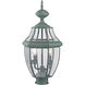 Monterey 2 Light 22 inch Verdigris Outdoor Post Top Lantern