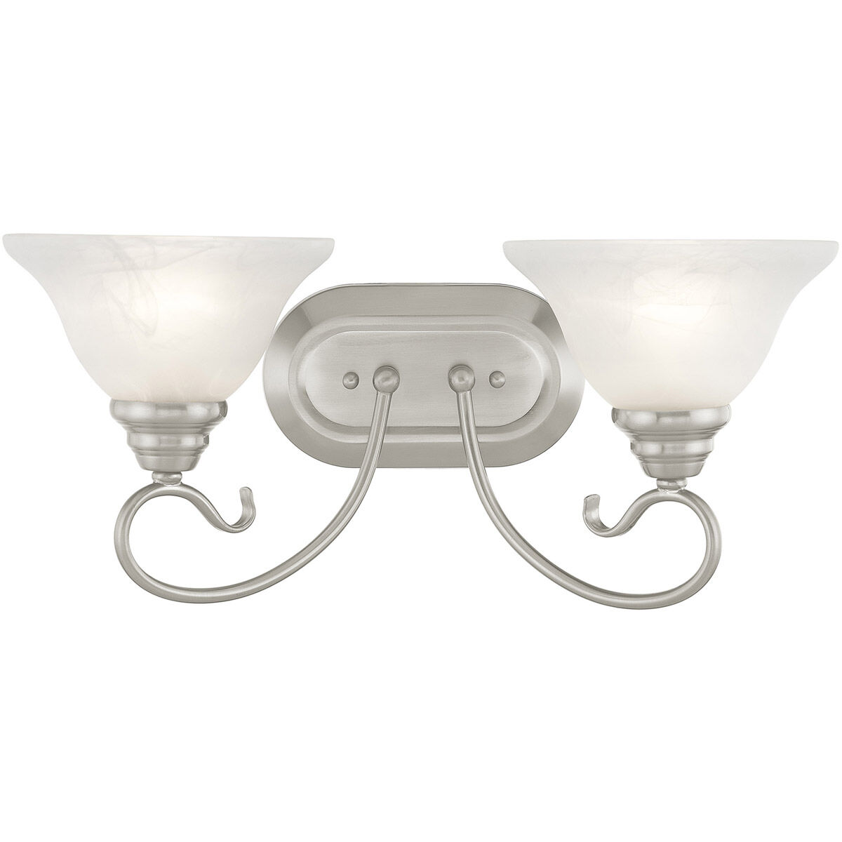 Coronado 2 Light 19 inch Brushed Nickel Bath Vanity Wall Light