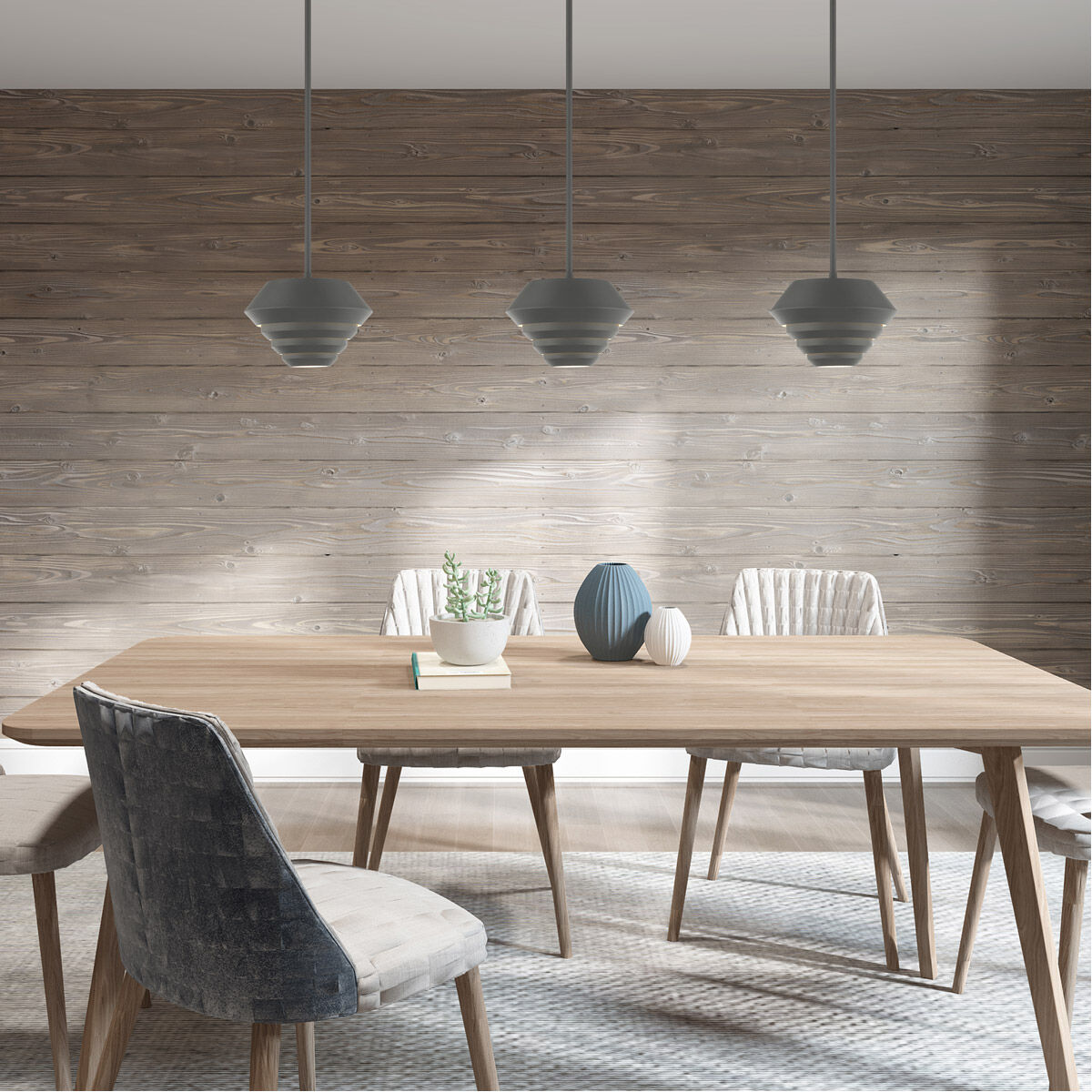 Amsterdam 1 Light 10 inch Scandinavian Gray Mini Pendant Ceiling Light