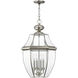 Monterey 4 Light 16 inch Brushed Nickel Outdoor Pendant Lantern