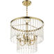 Elizabeth 4 Light 18 inch Antique Brass Pendant Chandelier Ceiling Light