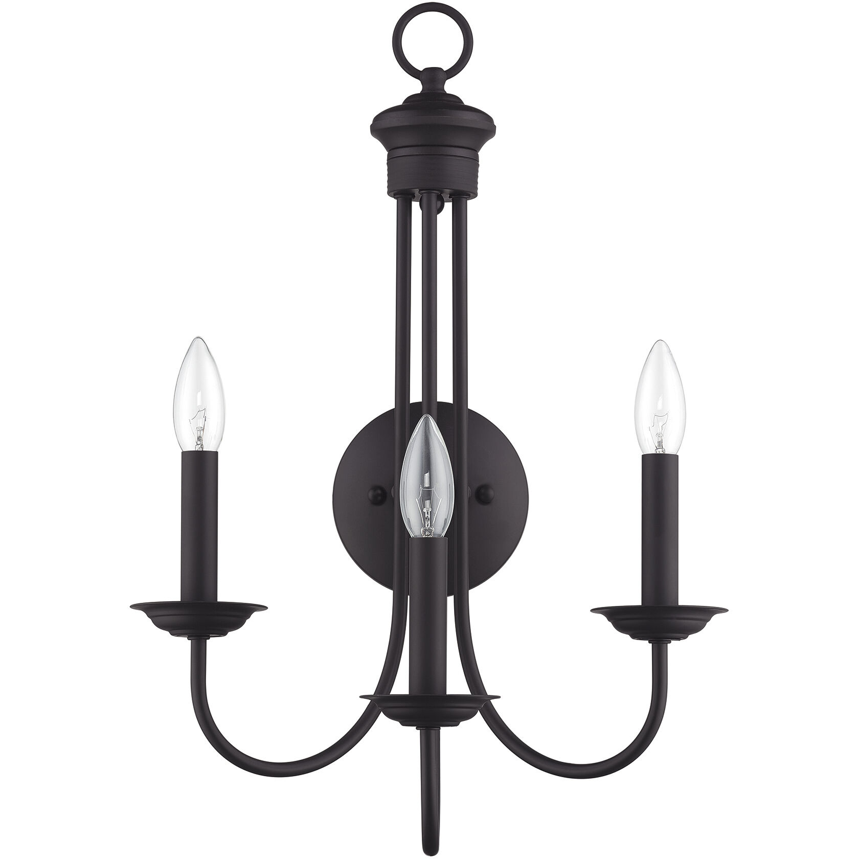 Estate 3 Light 14 inch Bronze Wall Sconce Wall Light