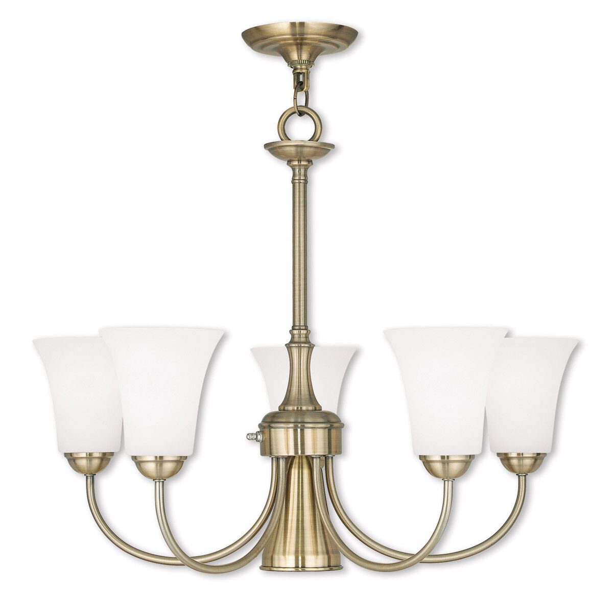Ridgedale 6 Light 26 inch Antique Brass Dinette Chandelier Ceiling Light