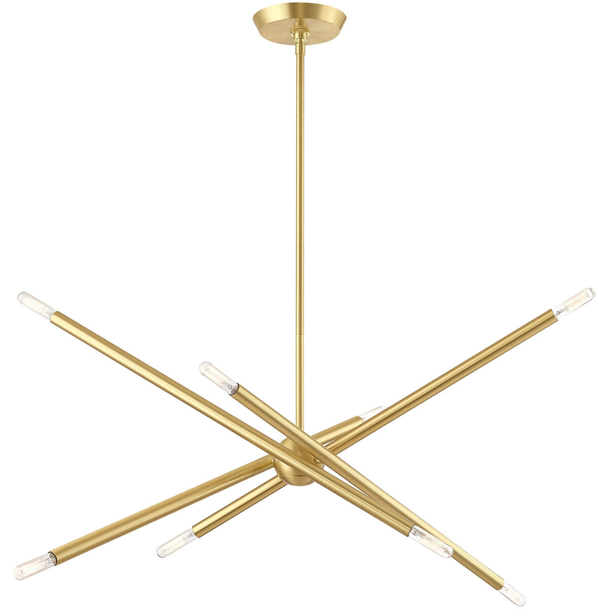 Soho 8 Light 12 inch Satin Brass Chandelier Ceiling Light