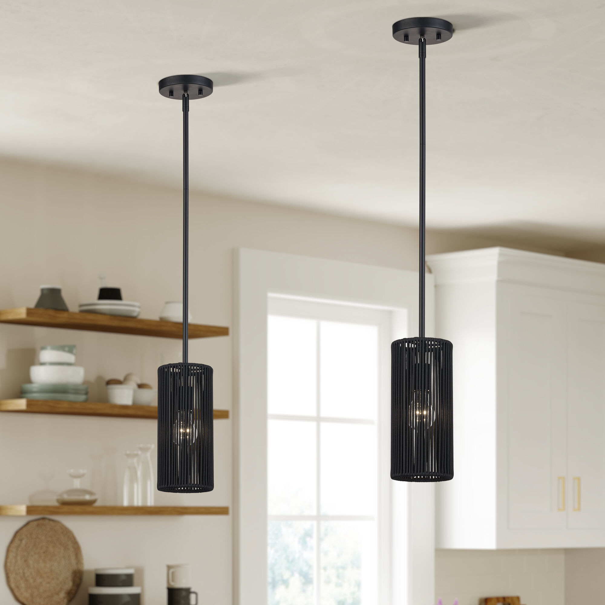 Acordia 1 Light 5.13 inch Black Mini Pendant Ceiling Light