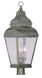 Exeter 3 Light 30 inch Vintage Pewter Outdoor Post Top Lantern