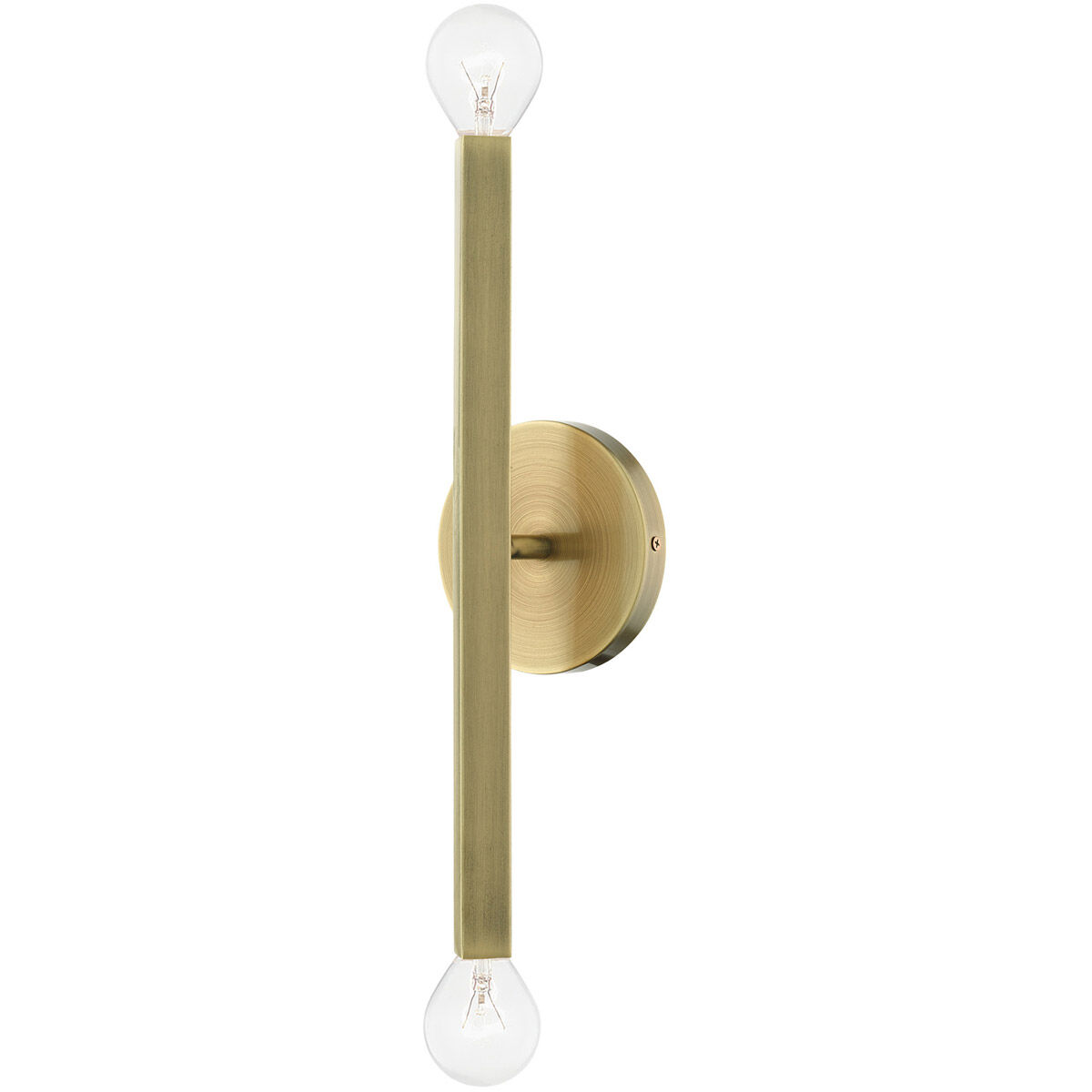 Monaco 2 Light 5 inch Antique Brass ADA ADA Sconce Wall Light