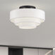 Manorwood 4 Light 21 inch Bronze Semi-Flush Ceiling Light