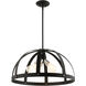 Stoneridge 5 Light 24 inch Textured Black Pendant Chandelier Ceiling Light