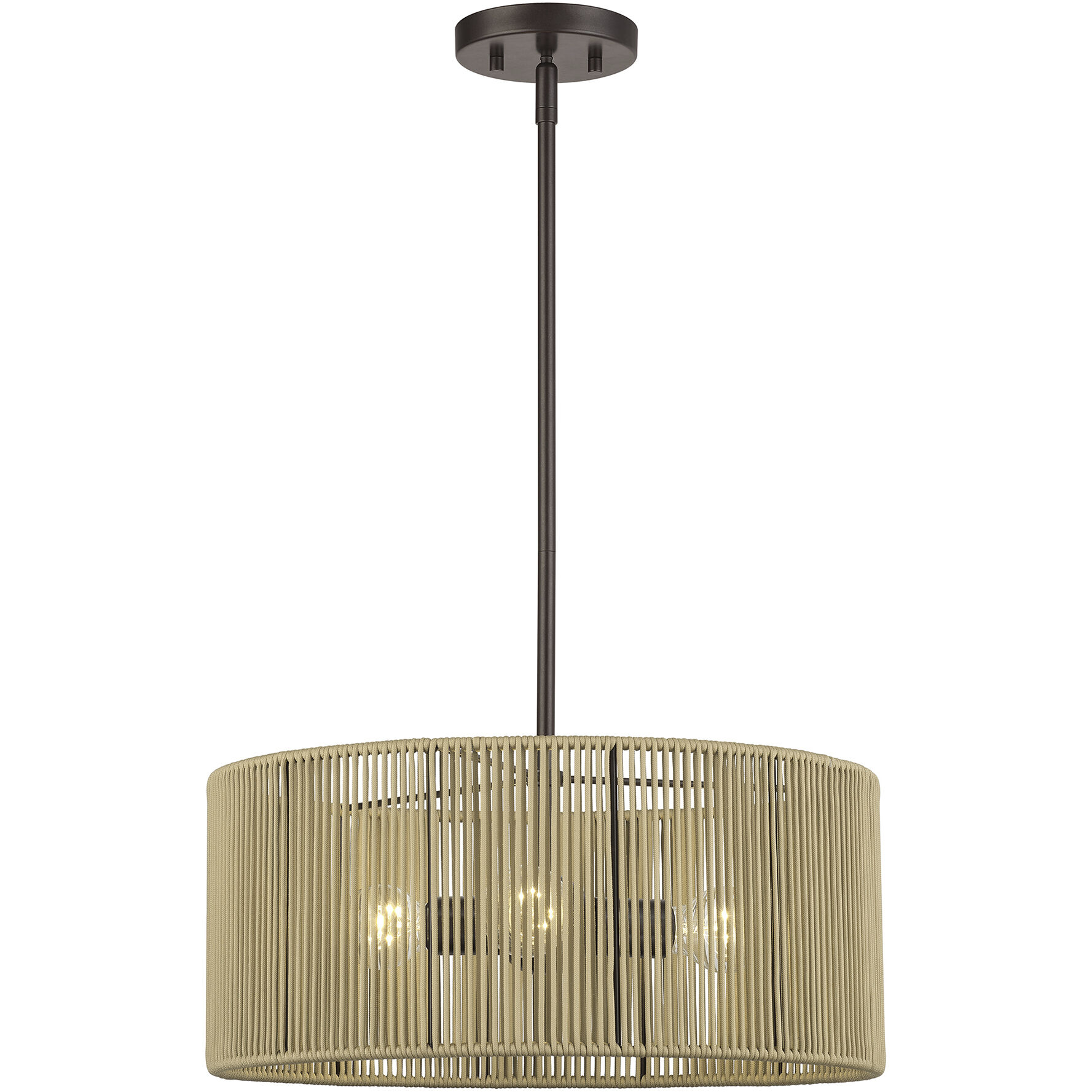 Acordia 3 Light 18 inch English Bronze Pendant Chandelier Ceiling Light