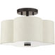 Solstice 2 Light 13 inch English Bronze Semi Flush Ceiling Light