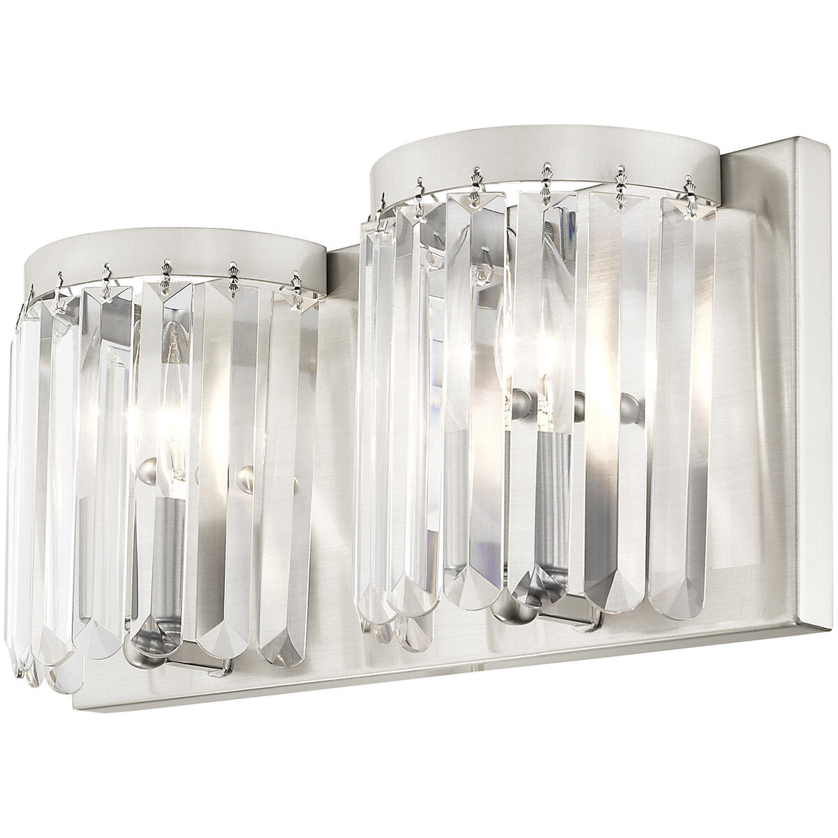 Ashton 2 Light 17 inch Brushed Nickel ADA Bath Vanity Wall Light