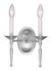 Williamsburgh 2 Light 10 inch Brushed Nickel Wall Sconce Wall Light