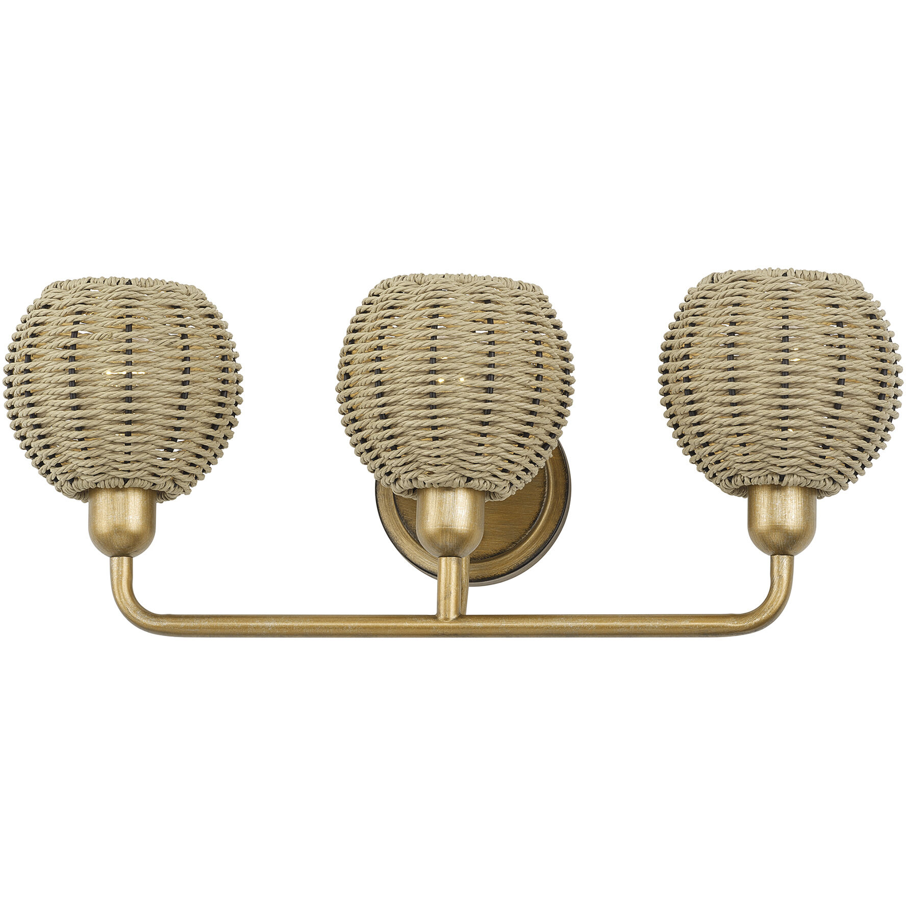 Summervine 3 Light 23.5 inch Antique Gold Leaf Vanity Wall Sconce Wall Light