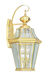 Georgetown 2 Light 21 inch Polished Brass Outdoor Wall Lantern 