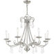 Daphne 8 Light 30 inch Brushed Nickel Chandelier Ceiling Light