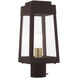 Oslo 1 Light 15 inch Bronze Outdoor Post Top Lantern