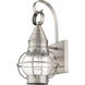 Newburyport 1 Light 14 inch Brushed Nickel Outdoor Wall Lantern
