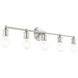 Lansdale 5 Light 34 inch Brushed Nickel Vanity Sconce Wall Light