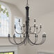Estate 24 Light 60 inch Black Foyer Chandelier Ceiling Light