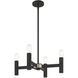 Copenhagen 4 Light 20 inch Black Mini Chandelier Ceiling Light