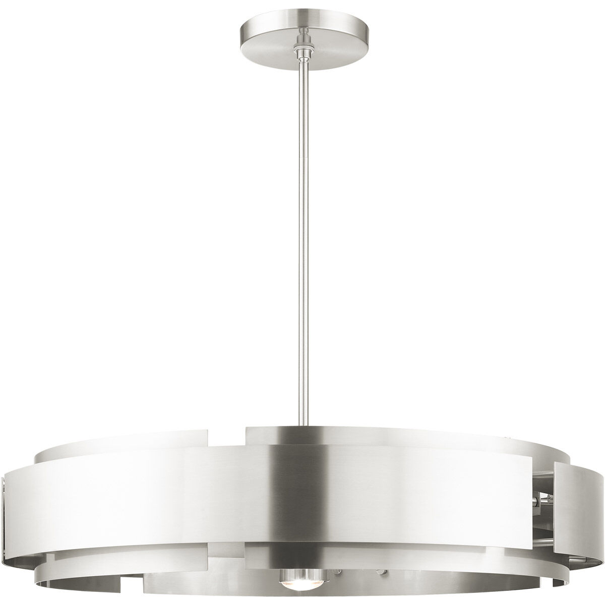 Varick 7 Light 34 inch Brushed Nickel Pendant Chandelier Ceiling Light