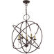 Aria 5 Light 24 inch Bronze Chandelier Ceiling Light