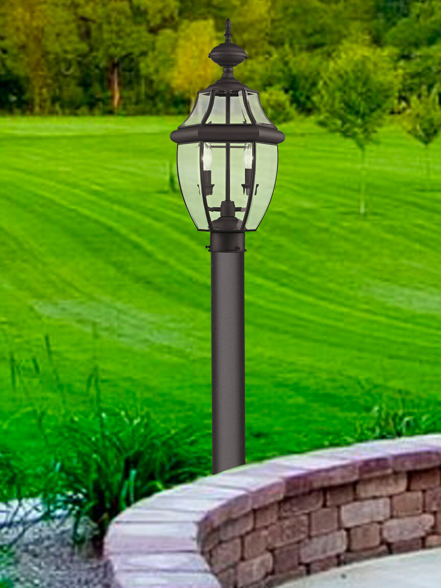 Monterey 2 Light 22 inch Bronze Outdoor Post Top Lantern