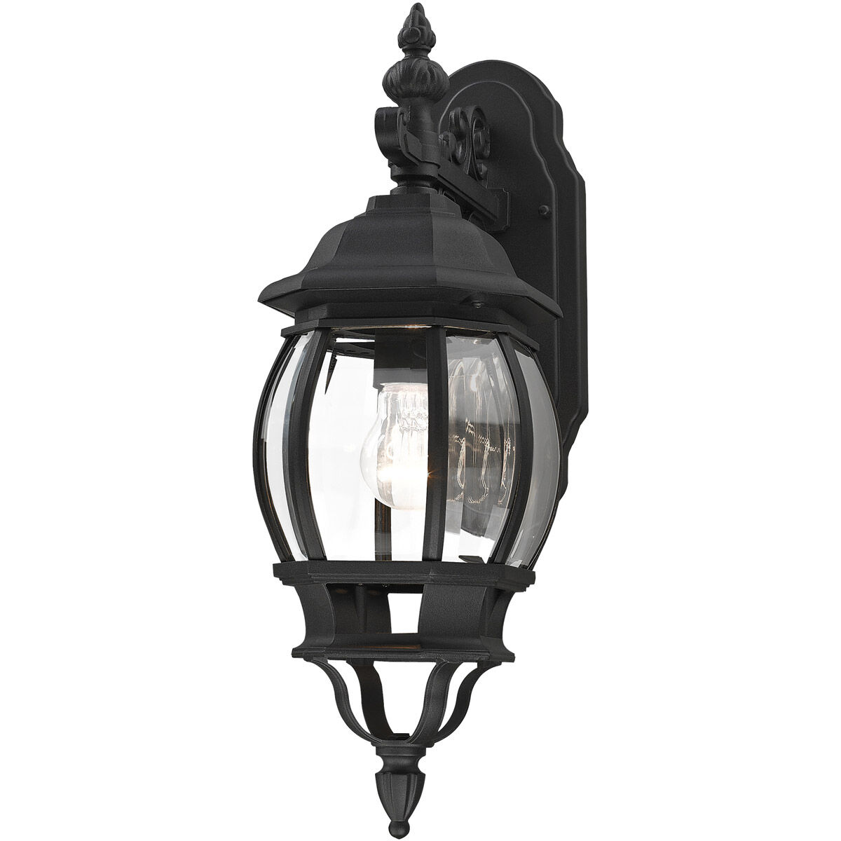 Frontenac 1 Light 19 inch Textured Black Outdoor  Wall Lantern