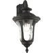 Oxford 1 Light 19 inch Textured Black Outdoor Wall Lantern