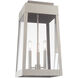 Oslo 3 Light 20 inch Brushed Nickel Outdoor Wall Lantern