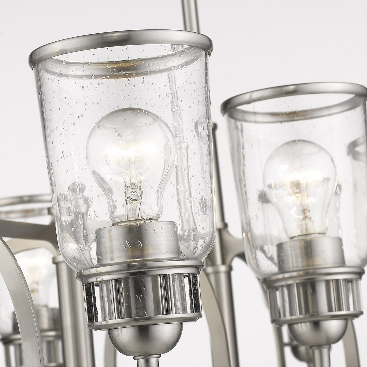 Lawrenceville 8 Light 40 inch Brushed Nickel Linear Chandelier Ceiling Light