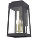 Oslo 4 Light 26.25 inch Bronze with Antique Brass Candles Outdoor Wall Lantern