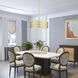 Vistaview 5 Light 24 inch Soft Gold Pendant Chandelier Ceiling Light