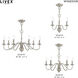 Windsor 7 Light 28 inch Brushed Nickel Chandelier Ceiling Light