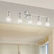 Lansdale 5 Light 34 inch Brushed Nickel Vanity Sconce Wall Light