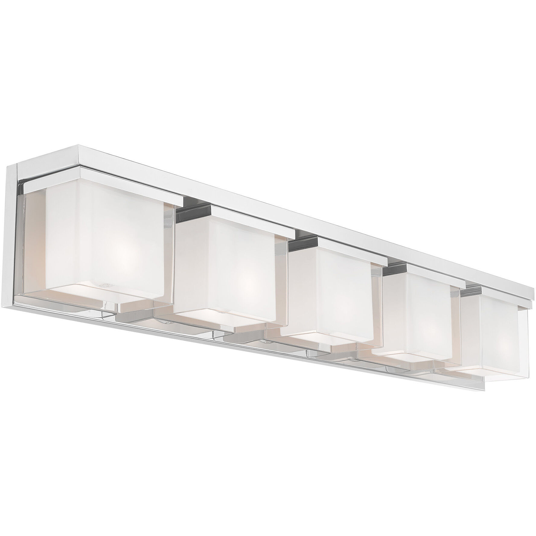 Duval 5 Light 42 inch Polished Chrome Bath Vanity Wall Light