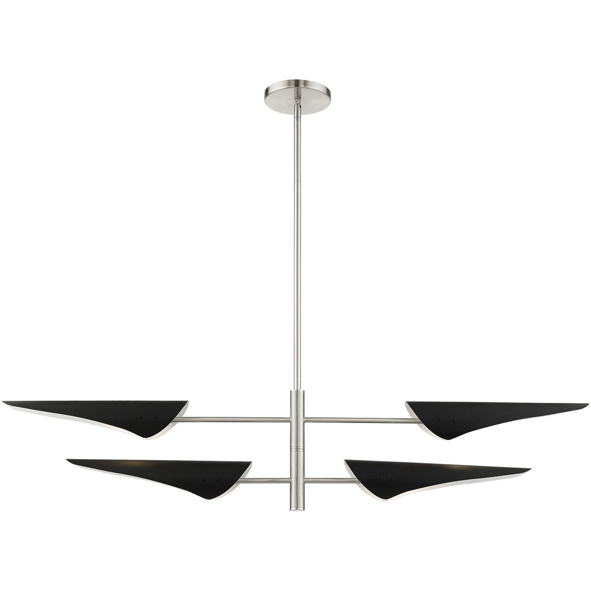 Capistrano 4 Light 38 inch Brushed Nickel Pendant Chandelier Ceiling Light