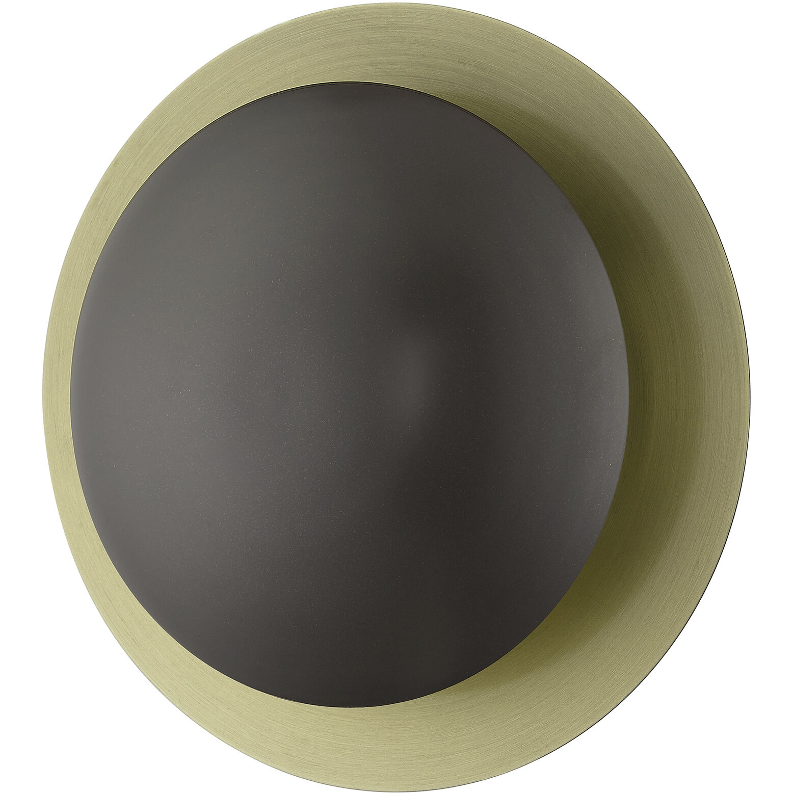 Ventura 2 Light 11 inch English Bronze with Antique Brass Reflector Semi-Flush/Wall Sconce Ceiling Light, Medium