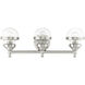 Oldwick 3 Light 24 inch Brushed Nickel Vanity Sconce Wall Light