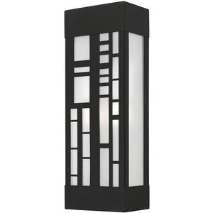 Malmo 2 Light 17 inch Textured Black Outdoor Sconce