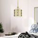 Vistaview 1 Light 7.25 inch Soft Gold Mini Pendant Ceiling Light